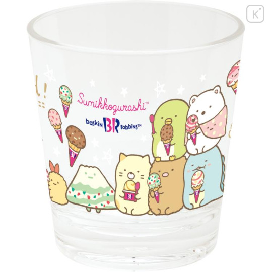 Japan San-X Acrylic Tumbler - Sumikko Gurashi / Baskin Robbins Ice-cream Eat - 1