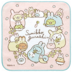 Japan San-X Mini Towel Handkerchief - Sumikko Gurashi / Bunny