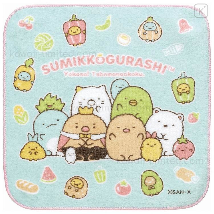 Japan San-X Mini Towel Handkerchief - Sumikko Gurashi / Food Kingdom ...