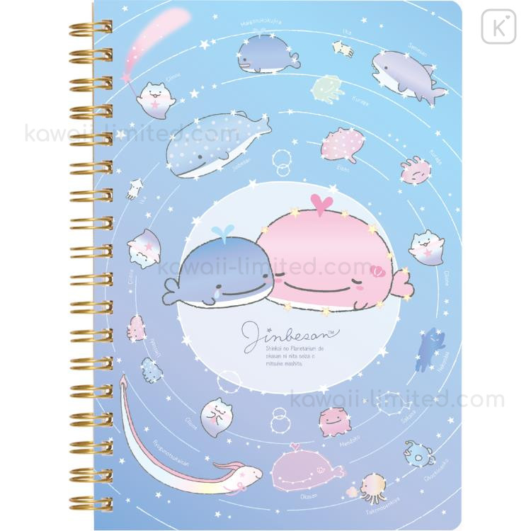 San-X Original Jinbesan Planetarium Series Plush - 7" Cuddly Blue Whale Stuffed Animal