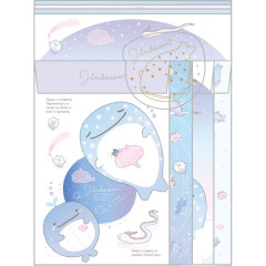 Japan San-X Letter Envelope Set - Jinbesan / Memories of Deep Sea Planetarium