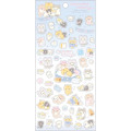 Japan San-X Clear Seal Sticker - Corocoro Coronya / Sleepover Party Blue - 1