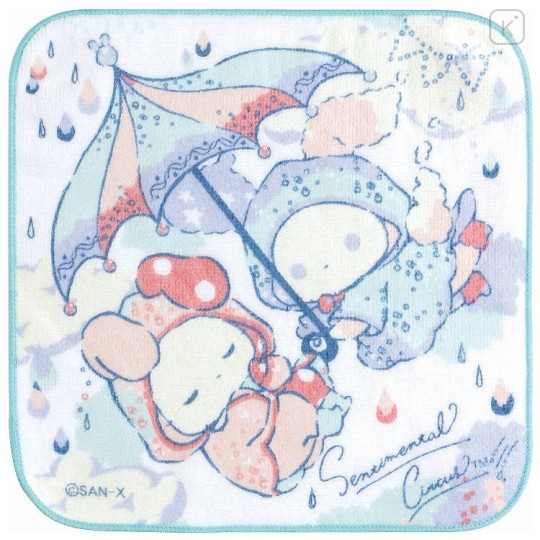 Japan San-X Mini Towel Handkerchief - Sentimental Circus / Rainbow in the Sky of Tears - 1