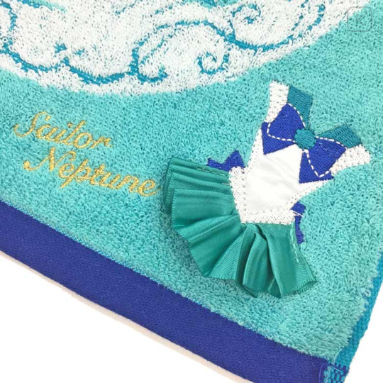 Japan Sailor Moon Embroidery Face Towel - Sailor Neptune - 2