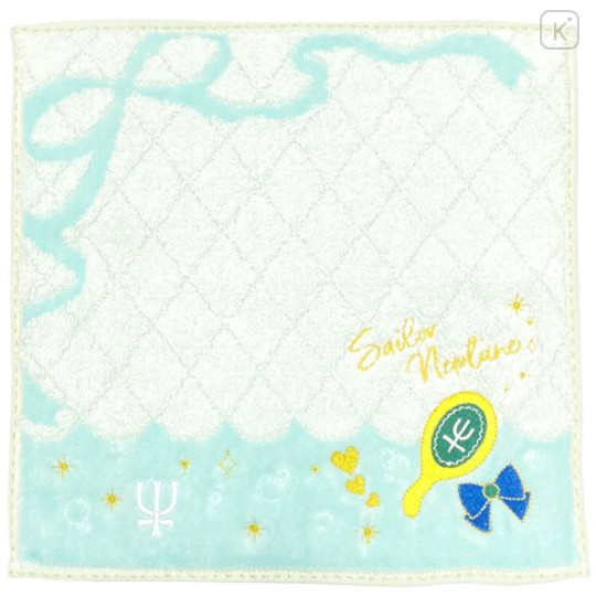 Japan Sailor Moon Mini Towel Embroidery Handkerchief - Sailor Neptune - 1