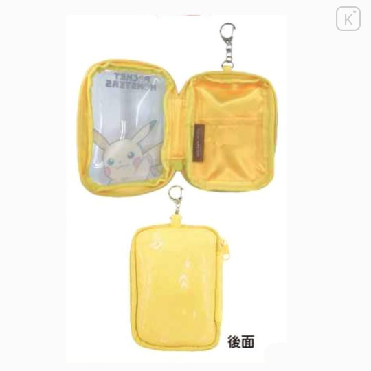 Japan Pokemon Pass Case Card Holder Clear Pouch - Pikachu - 2