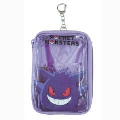 Japan Pokemon Pass Case Card Holder Clear Pouch - Gengar