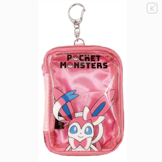 Japan Pokemon Pass Case Card Holder Clear Pouch - Nymphia - 1