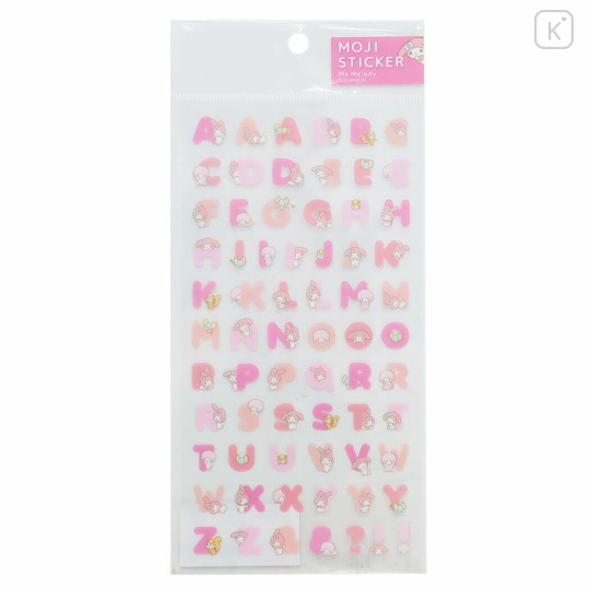 Japan Sanrio Moji Sticker - Melody / English Alphabet - 1