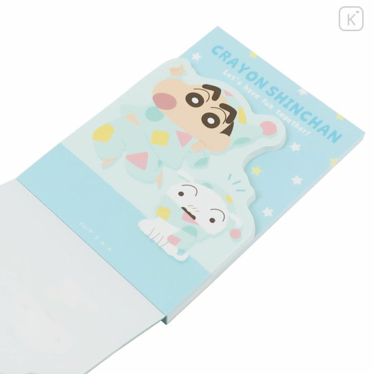 Japan Crayon Shin-chan Mini Notepad - Pajama Shin-chan & Shiro - 2