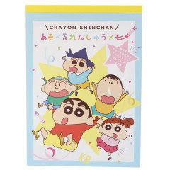Japan Crayon Shin-chan A6 Notepad - Shin-chan & Friends / Blue
