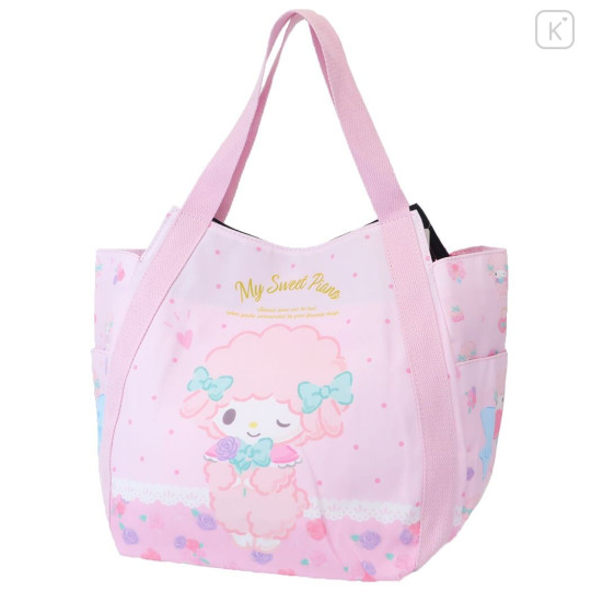Japan Sanrio Triangle Tote Bag (L) - Sweet Piano / Pink - 1