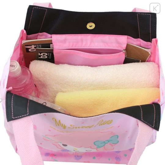 Japan Sanrio Triangle Tote Bag (L) - Sweet Piano / Pink - 4