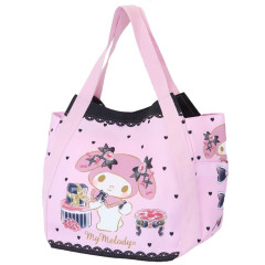Japan Sanrio Triangle Tote Bag (L) - Melody / Black Lace Pink
