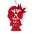 Japan Sanrio Acrylic Keychain - Yoshikitty / Suit Red - 4