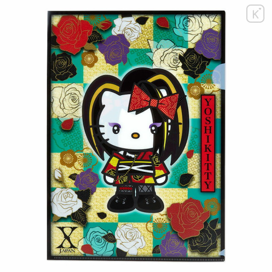 Japan Sanrio A4 Clear File 2pcs Set - Yoshikitty : Yoshikimono - 3