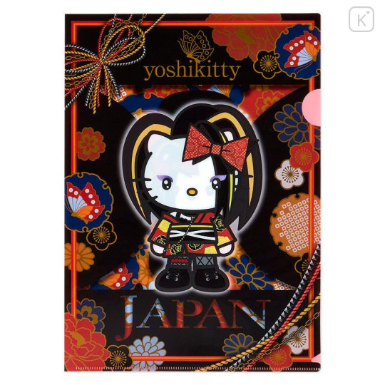 Japan Sanrio A4 Clear File 2pcs Set - Yoshikitty : Yoshikimono - 4