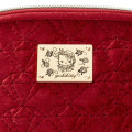 Japan Sanrio Quilted Shell Pouch - Yoshikitty / Wine Red - 4
