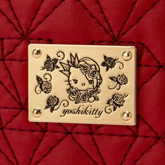 Japan Sanrio Quilted Mini Shoulder - Yoshikitty / Red - 6
