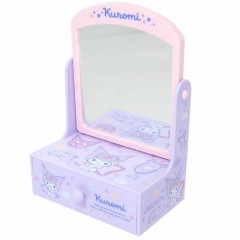 Japan Sanrio Mini Dresser & Mirror - Kuromi / Light Purple & Pink