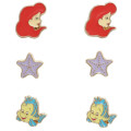 Japan Disney Earrings - Little Mermaid / Ariel & Flouder - 1