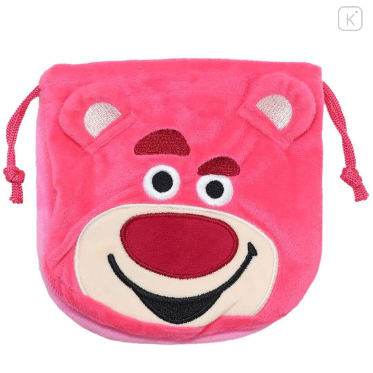 Japan Disney Twins Drawstring Bag Pouch - Toy Story / Lotso Bear & Strawberry - 1