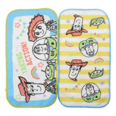 Japan Disney Petit Towel Set of 2 Handkerchief - Toy Story / Woody & Buzz & Little Green Men