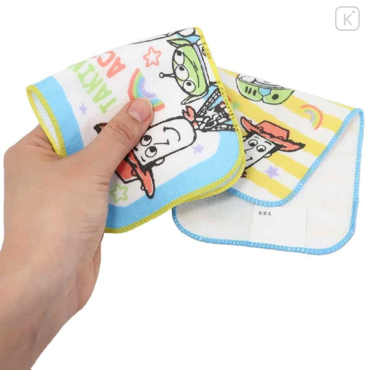 Japan Disney Petit Towel Set of 2 Handkerchief - Toy Story / Woody & Buzz & Little Green Men - 2