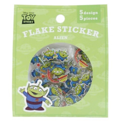 Japan Disney Clear Flake Sticker - Toy Story / Little Green Men Alien