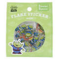 Japan Disney Clear Flake Sticker - Toy Story / Little Green Men Alien - 1