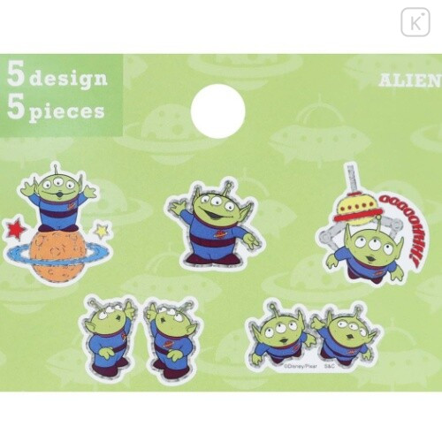 Japan Disney Clear Flake Sticker - Toy Story / Little Green Men Alien - 2