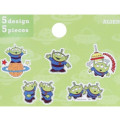 Japan Disney Clear Flake Sticker - Toy Story / Little Green Men Alien - 2