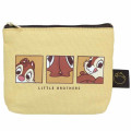 Japan Disney Flat Pouch (S) & Tissue Case - Chip & Dale / Brothers - 1