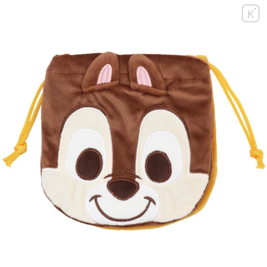 Japan Disney Twins Drawstring Bag Pouch - Chip & Dale - 1