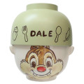 Japan Disney Ceramic Rice Bowl & Soup Bowl Set - Dale / Watercolor - 1