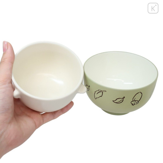 Japan Disney Ceramic Rice Bowl & Soup Bowl Set - Dale / Watercolor - 2