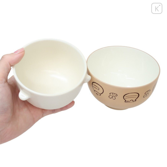 Japan Disney Ceramic Rice Bowl & Soup Bowl Set - Winnie The Pooh / Watercolor - 2