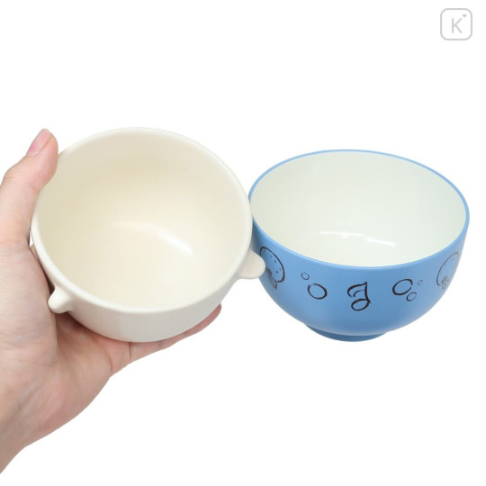 Japan Disney Ceramic Rice Bowl & Soup Bowl Set - Donald Duck / Watercolor - 2