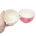 Japan Disney Ceramic Rice Bowl & Soup Bowl Set - Minnie Mouse / Watercolor - 2