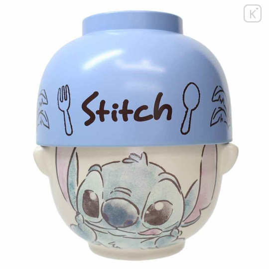 Japan Disney M\elamine Bowl Set of 2 - Stitch / Watercolor - 1