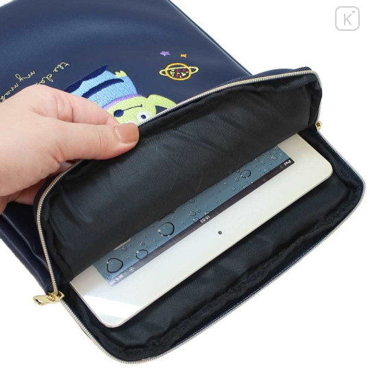 Japan Disney Tablet Gadget Case Pouch - Toy Story : Little Green Men Navy - 2