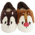Japan Disney Warm Face Slippers - Chip & Dale - 2