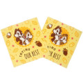 Japan Disney Towel Set of 2 Handkerchief - Chip & Dale / Yellow - 1