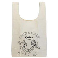 Japan Disney Tote Shopping Bag (L) - Chip & Dale