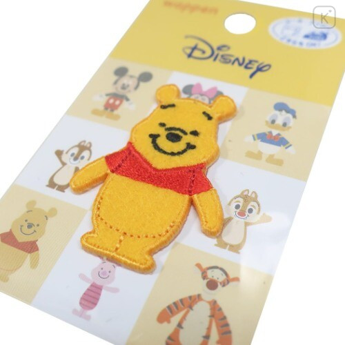 Japan Disney Embroidery Iron-on Applique Patch - Pooh / Smile - 2