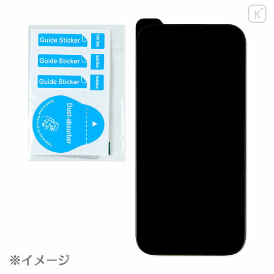 Japan Sanrio Glass Screen Protector - Kuromi / iPhone14 & 13 & 13Pro - 3