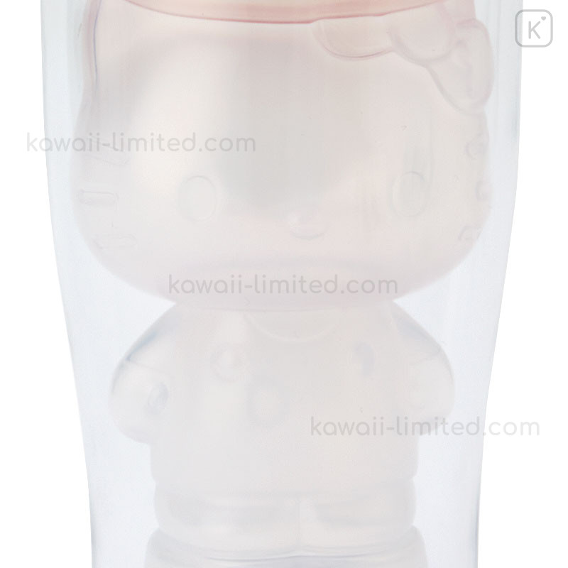 Hello Kitty Yura Yura Tumbler Glass Cup 320ml From Japan RARE