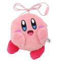 Japan Kirby Plush Neck Pouch Bag - Smile - 1