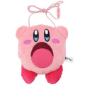 Japan Kirby Plush Neck Pouch Bag - Big Mouth - 1