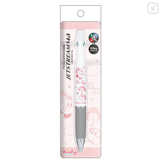 Japan Kirby Sarasa Multi 4+1 Pen & Mechanical Pencil - Kirby & Waddle Dee - 2